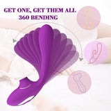 Sucking vibrator, folding female masturbation device, vaginal suction device, G-spot massage stick, adult sex toy