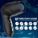 Airplane cup men's masturbation exerciser 10-frequency vibration USB rechargeable hairdryer trainer adult sex toy