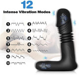 Men's and women's retractable wearable vibrator for massage anal plug, heating and vibration, simulated penis for women, wireless remote control vibrator