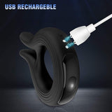 Dual shock lock ring, male sex ring, silicone delay ring, adjustable locking ring, couple sex toy